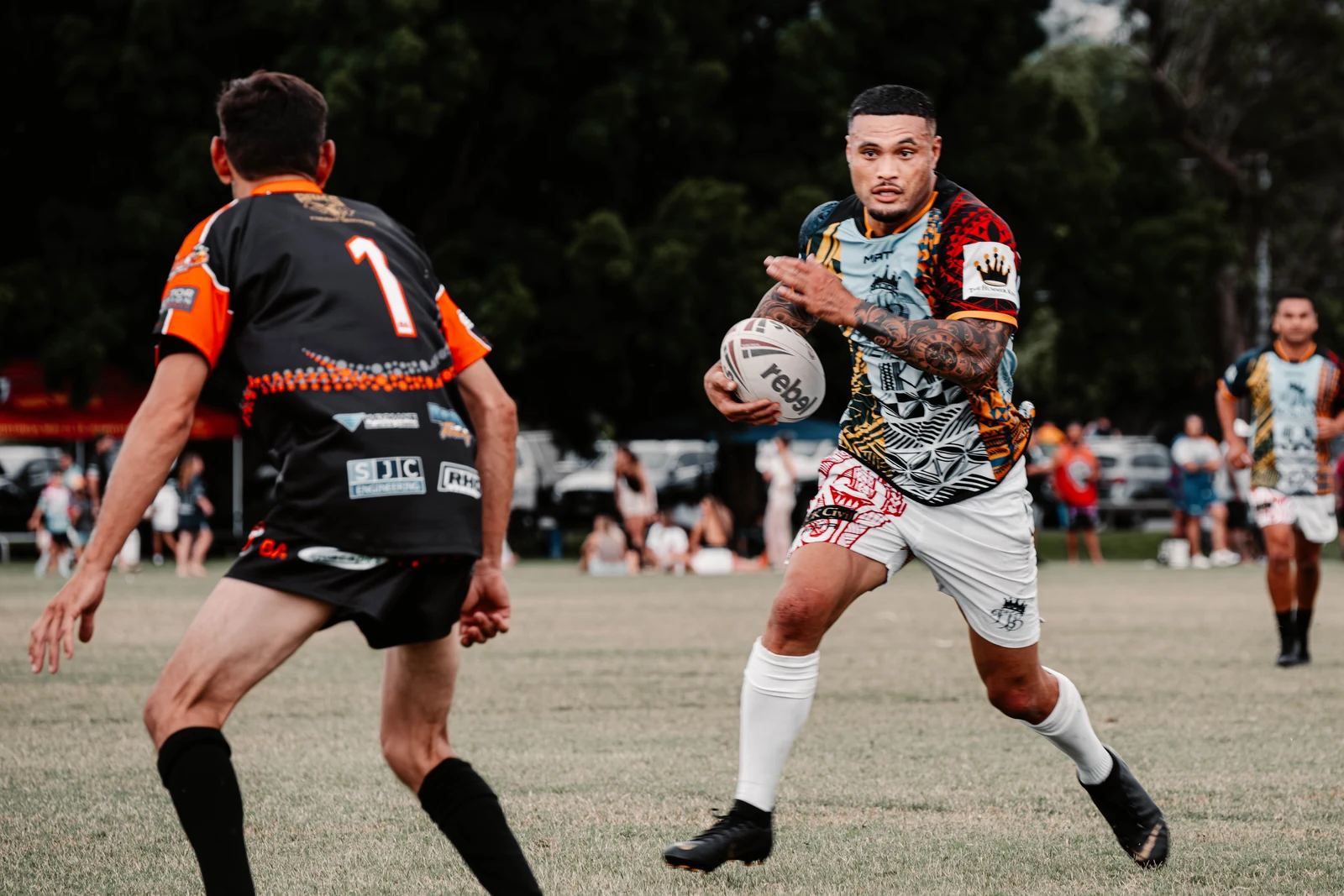 Rugby player in action at the Masters Tournament